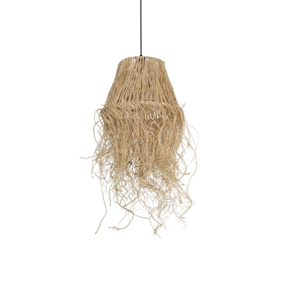 HERBE 205-0073 Suspension de plafond Bohème avec douille 1 x E27 AC 220-240V IP20 - Beige - L30 x l30 x H40cm