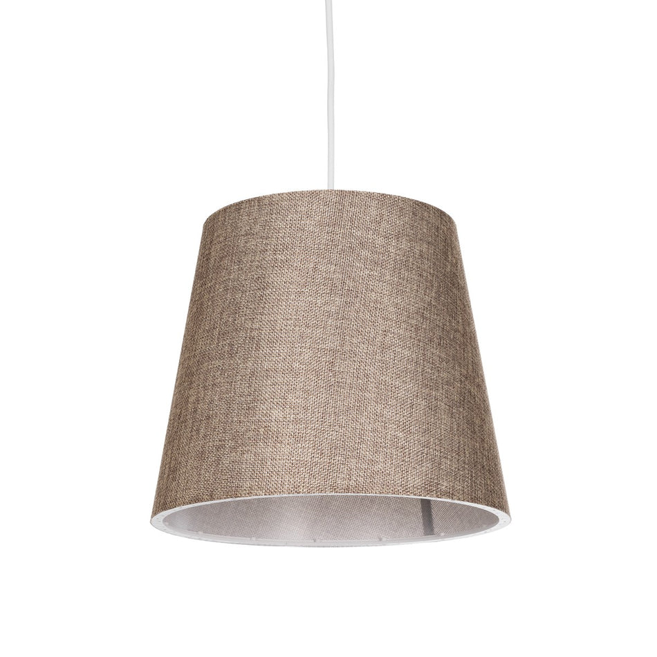 GLOBOSTAR® CONEY 203-0073 Μοντέρνο Κρεμαστό Φωτιστικό Οροφής με Ντουί 1 x E27 AC 220-240V IP20 - Καφέ - Μ26 x Π26 x Υ25cm