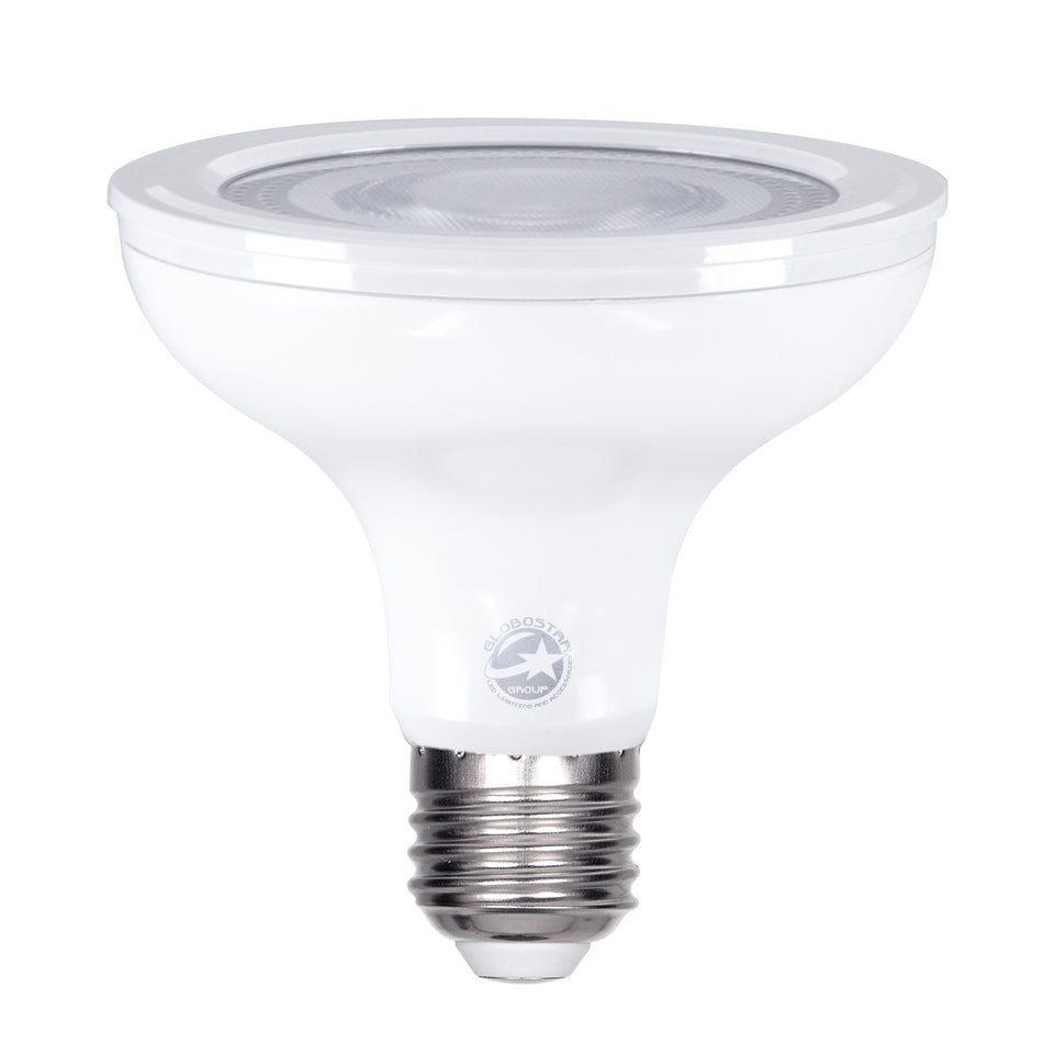 GLOBOSTAR® BEAMPAR 60089 Σποτ E27 PAR30 LED 15W 1410lm 12° AC 220-240V IP20 Θερμό Λευκό 2700K - Bridgelux SMD Chip - Μ9.5 x Π9.5 x Υ9.5cm - 3 Χρόνια Εγγύηση