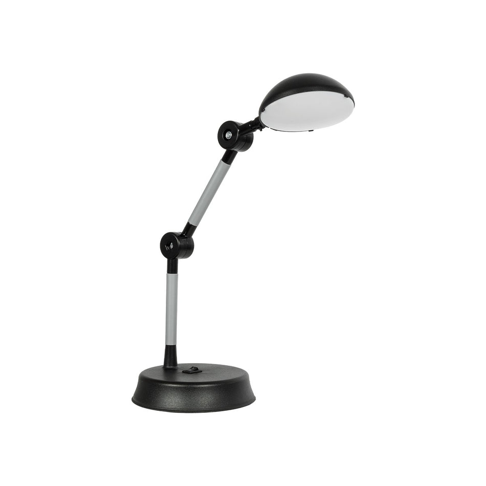 GLOBOSTAR® MICHEL 202-0061 Μοντέρνο Επιτραπέζιο Φωτιστικό Γραφείου LED 6W 540lm 120° AC 220-240V IP20 Ψυχρό Λευκό 6000K - Lumileds SMD Chip - Μαύρο - Μ15 x Π15 x Υ51cm - 2 Χρόνια Εγγύηση