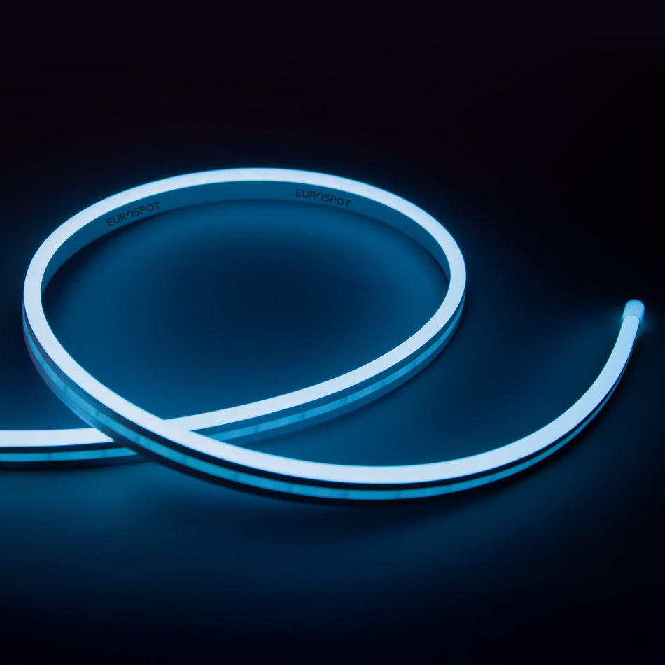 EuroSpot Led NEON FLEX Ταινία DC:24V IP65 8W 120Leds/m 5mm ICE BLUE 5m