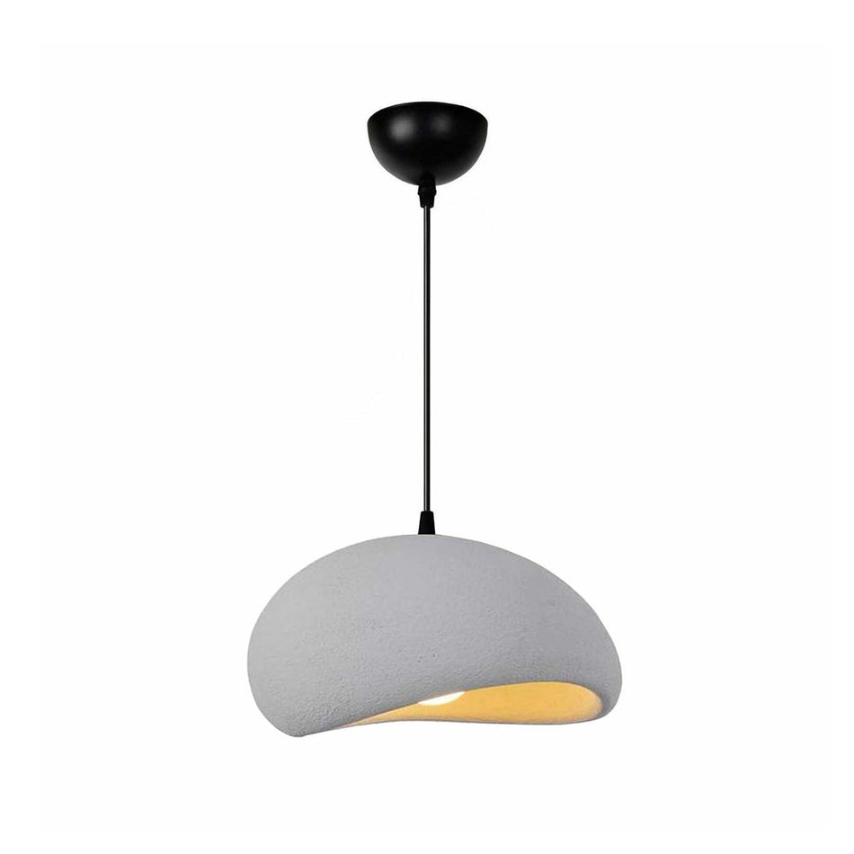 GLOBOSTAR® STONE 204-0124 Μοντέρνο Κρεμαστό Φωτιστικό Οροφής με Ντουί 1 x E27 AC 220-240V IP20 - Γκρι - Μ35 x Π31 x Υ26cm