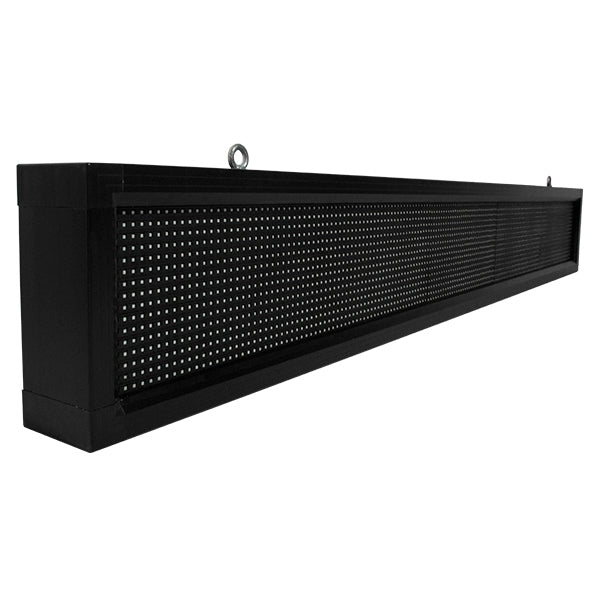 DISPLAY 90260 Κυλιόμενη Ψηφιακή Επιγραφή P10 Μονής Όψης LED  Αδιάβροχο IP54 Ψυχρό Λευκό 6000K - WiFi Control μέσω FK APP - Αισθητήρας Θερμοκρασίας & Υγρασίας - Μ168 x Π9 x Υ24cm - 2 Χρόνια Εγγύηση