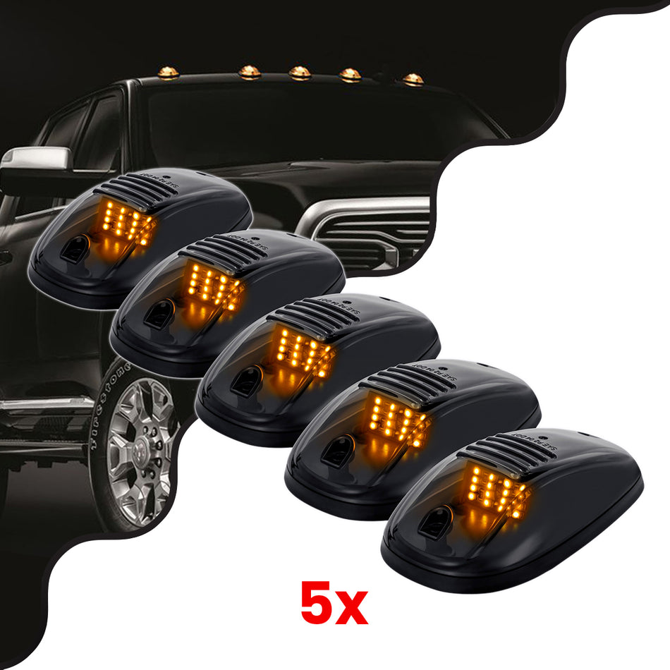 TRAK 85303 Φώτα Όγκου Οχημάτων LED 12W 600lm 90° DC 12V Αδιάβροχο IP65 Πορτοκαλί 2200Κ - Μ14 x Π8.4 x Υ3.5cm - Πακέτο 5 Τεμαχίων - 1 Χρόνο Εγγύηση