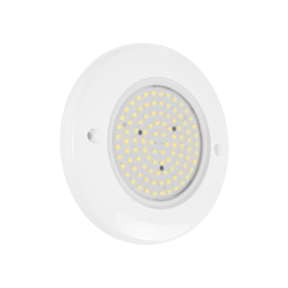 GLOBOSTAR® POOLARTY 61714 Υποβρύχιο Φωτιστικό για Σιντριβάνια/Πισίνες LED 8W 680lm 120° DC 12V Αδιάβροχο IP68 Ψυχρό Λευκό 6000K Dimmable - Bridgelux SMD Chip - 1m VDE Rubber Καλώδιο - Μ13 x Π13 x Υ2cm - 3 Χρόνια Εγγύηση