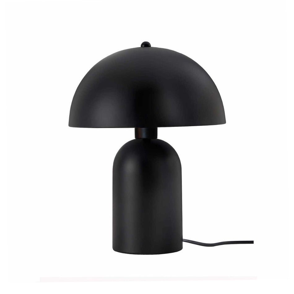 GLOBOSTAR® GASCO 204-0146 Μοντέρνο Επιτραπέζιο Φωτιστικό Πορτατίφ με Ντουί 1 x E27 AC 220-240V IP20 - Μαύρο - Μ25 x Π25 x Υ35cm