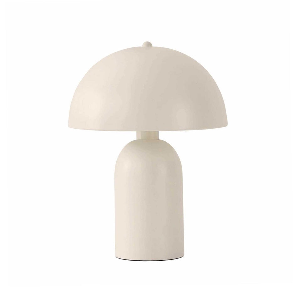 GLOBOSTAR® GASCO 204-0149 Μοντέρνο Επιτραπέζιο Φωτιστικό Πορτατίφ με Ντουί 1 x E27 AC 220-240V IP20 - Μπεζ - Μ25 x Π25 x Υ35cm