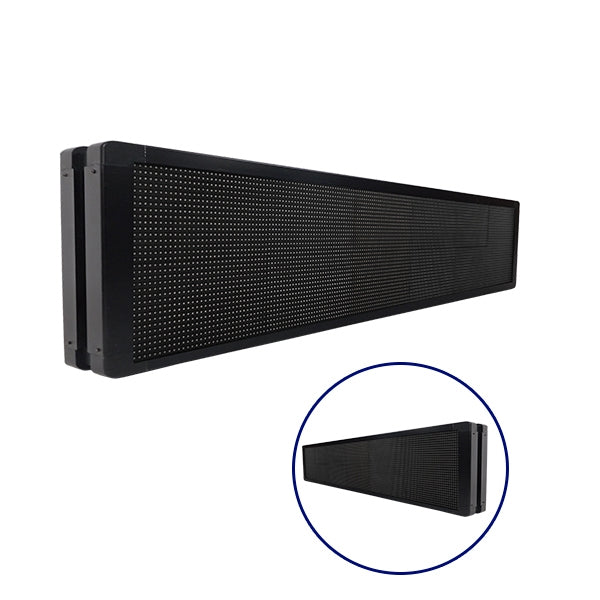 DISPLAY 90333 Κυλιόμενη Ψηφιακή Επιγραφή P10 Διπλής Όψης LED  Αδιάβροχο IP65 Μπλε - WiFi Control μέσω FK APP - Αισθητήρας Θερμοκρασίας & Υγρασίας - Μ166 x Π11 x Υ38cm - 2 Χρόνια Εγγύηση