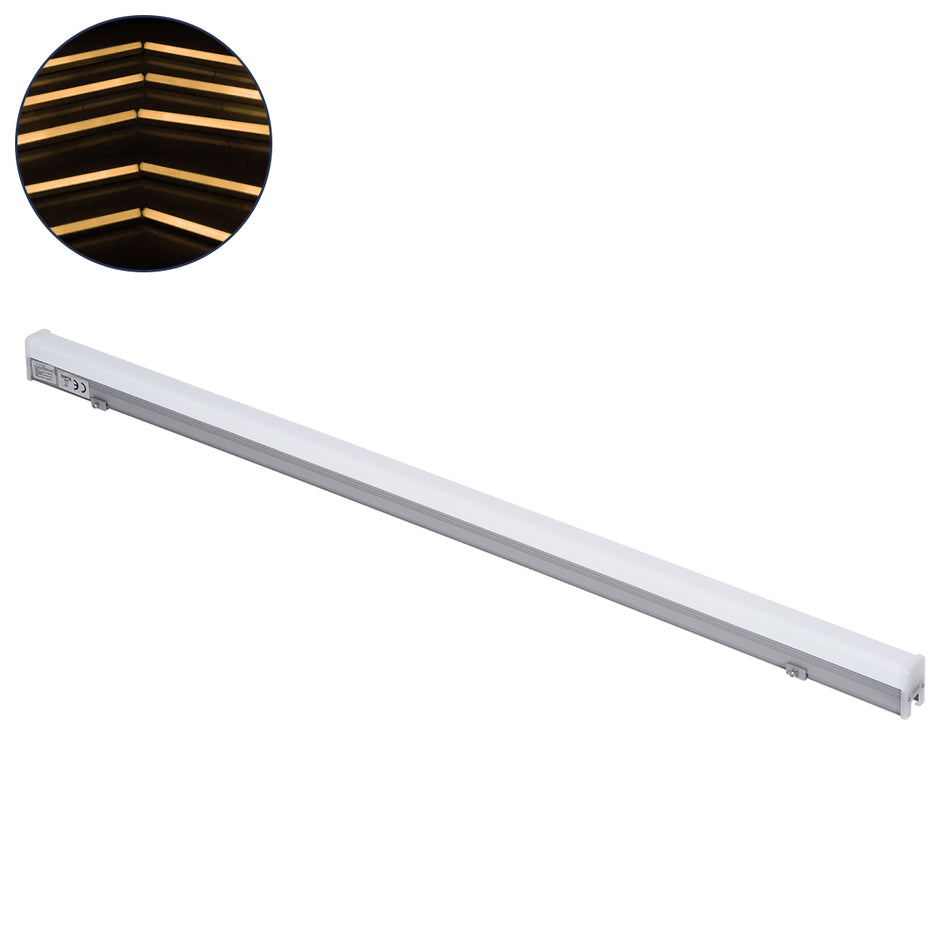 DIGIBAR 90213 Ψηφιακή Pixel Addressable Facade Μπάρα LED 12W 840lm 180° DC 24V Αδιάβροχο IP65 8 x Pixel Θερμό Λευκό 2700K Dimmable DMX512 SPI/TTL Protocol IC UCS512C0 - Bridgelux SMD Chip - Ασημί με Λευκό Γαλακτερό Κάλυμμα - Μ100 x Π3 x Υ4.5cm - 3 Χρόν...