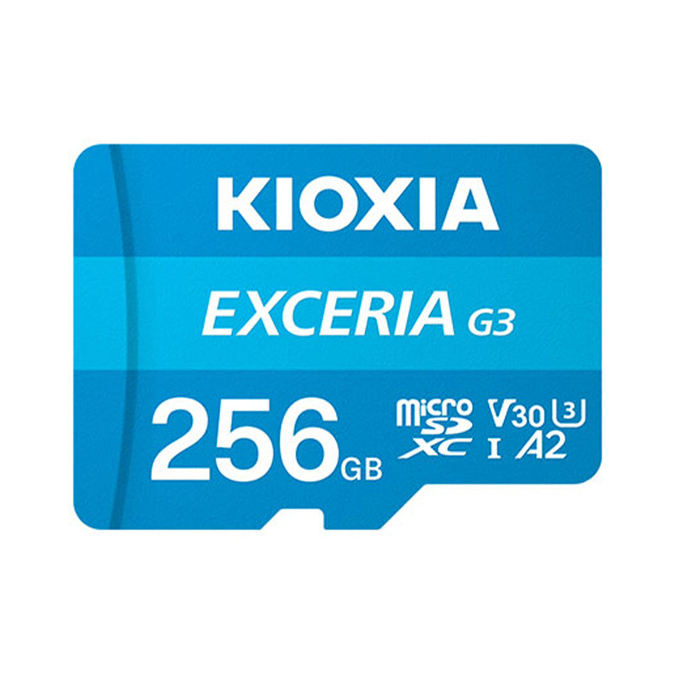 KIOXIA MICRO SD EXCERIA GEN3 256GB UHS I U3 V30 WITH ADAPTER