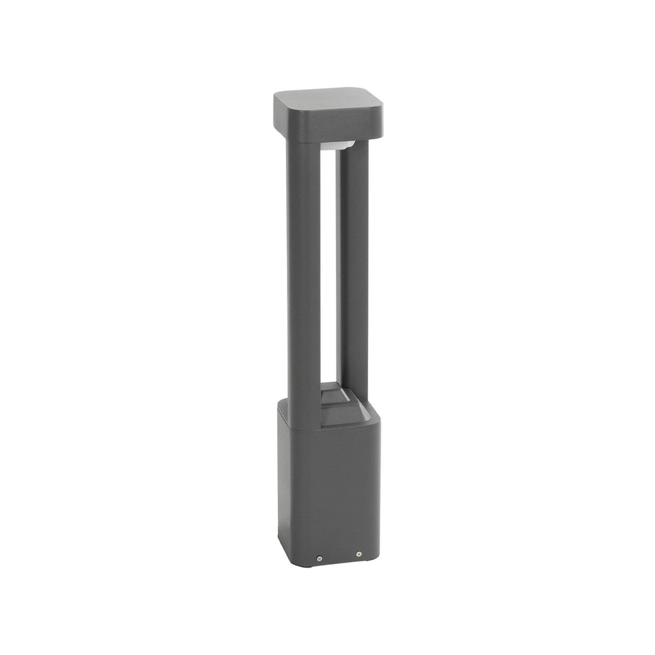 ΜΟΝΕΒΟΟ 90543 Φωτιστικό Κολωνάκι Κήπου LED 15W 1500lm 60° AC 220-240V Αδιάβροχο IP65 Θερμό Λευκό 2700K - Γκρι Ανθρακί - Μ12 x Π12 x Υ60.5cm - 3 Χρόνια Εγγύηση