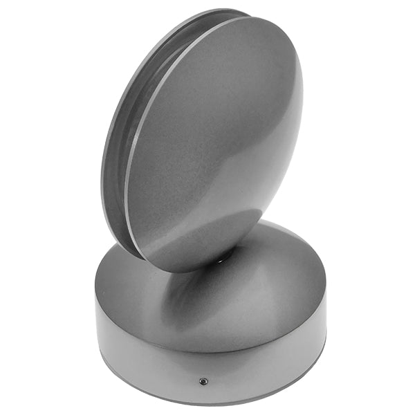 GLOBOSTAR® SEPTUM 93067 Μοντέρνο Φωτιστικό Τοίχου - Απλίκα LED 9W 1150lm 1° AC 220-240V IP44 Μπλε - CREE XPE Chip & TÜV SÜD Driver - Γκρι Ανθρακί Ματ - Μ12 x Π11 x Υ17cm - 5 Χρόνια Εγγύηση