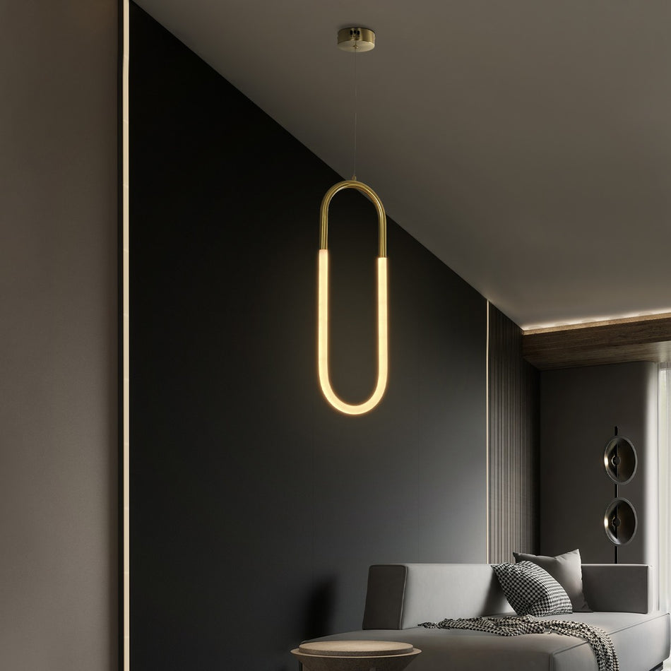 kelvo® GLOW 61679 Μοντέρνο Κρεμαστό Φωτιστικό Οροφής LED 18W 1800lm 360° AC 220-240V IP20 Ρυθμιζόμενο Λευκό CCT με On/Off 2700K/4500K/6000K - Lumileds SMD Chip - Χρυσό Πλατίνα & Λευκό Νήμα - Μ20 x Π2.5 x Υ60cm - 3 Χρόνια Εγγύηση