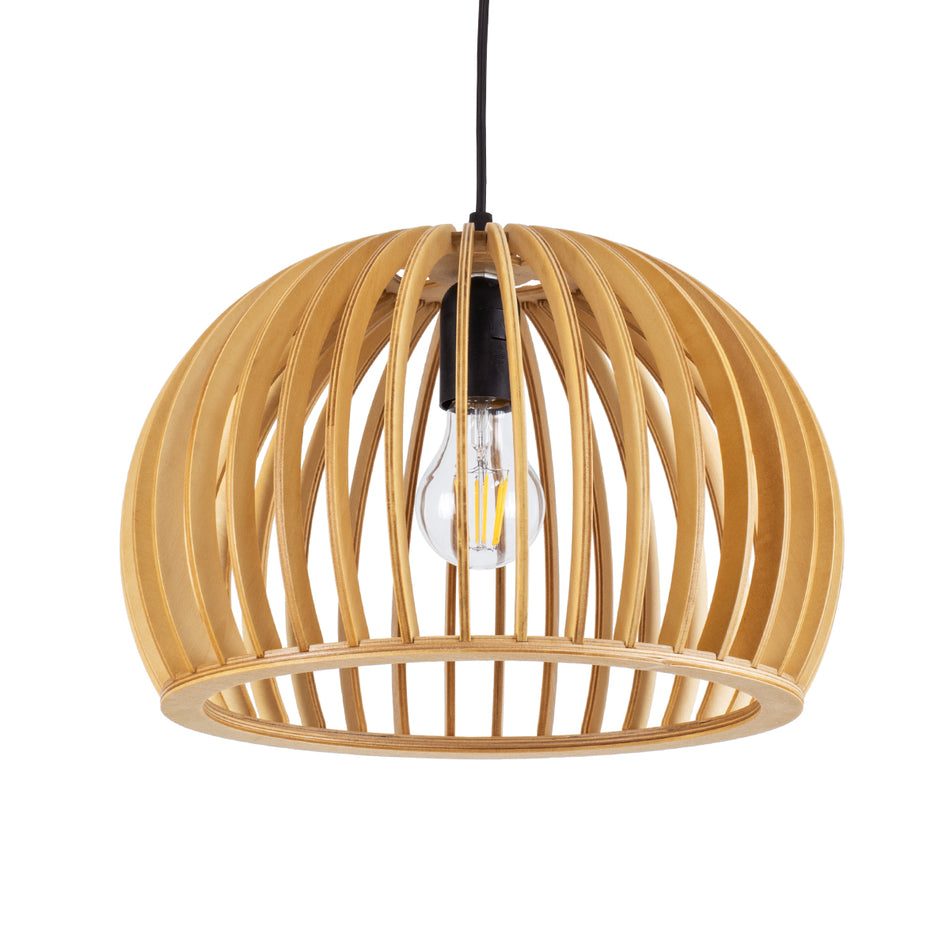 GLOBOSTAR® SCANDINAVIA 01698 Boho Κρεμαστό Φωτιστικό Οροφής με Ντουί 1 x E27 AC 220-240V IP20 - Μπεζ - Μ33 x Π33 x Υ20cm