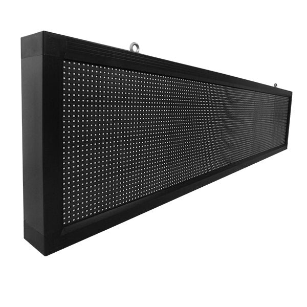 DISPLAY 90285 Κυλιόμενη Ψηφιακή Επιγραφή 160x32cm P10 Μονής Όψης LED  Αδιάβροχο IP65 RGB - WiFi Control μέσω FK APP - Αισθητήρας Θερμοκρασίας & Υγρασίας - Μ168 x Π9 x Υ40cm - 2 Χρόνια Εγγύηση