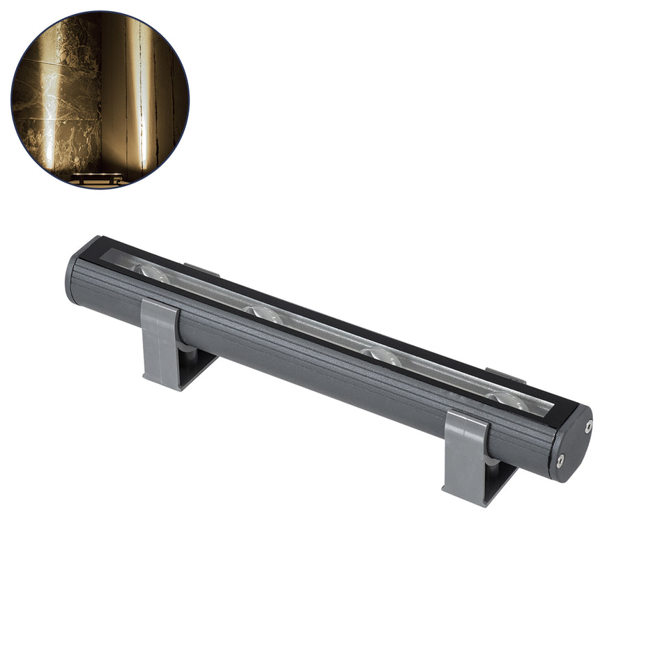 GLOBOSTAR® WINDOWBARI 90538 Φωτιστικό Ανάδειξης Παραθύρων LED 12W 1140lm 8x180° DC 24V Αδιάβροχο IP67 Φυσικό Λευκό 4500K Dimmable - CREE XPE Chip - Γκρι Ανθρακί - Μ30 x Π4 x Υ3.5cm - 3 Χρόνια Εγγύηση