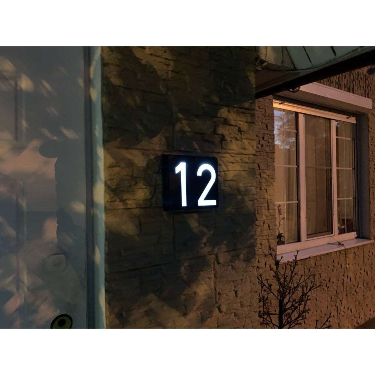 71516 Αυτόνομο Ηλιακό Φωτιστικό LED SMD 1W 100lm με Ενσωματωμένη Μπαταρία 1000mAh - Φωτοβολταϊκό Πάνελ με Αισθητήρα Ημέρας-Νύχτας για Αρίθμηση Δρόμου με Αριθμό 6 Αδιάβροχο IP55 Ψυχρό Λευκό 6000K