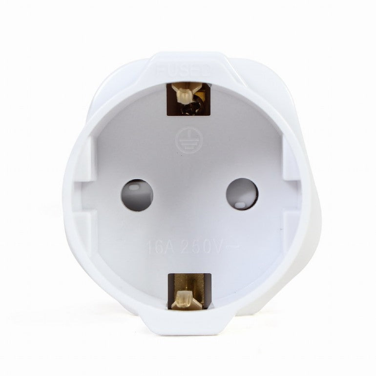 Cablexpert Ac Power Adapter Eu Schuko Socket To Uk Plug 13 A