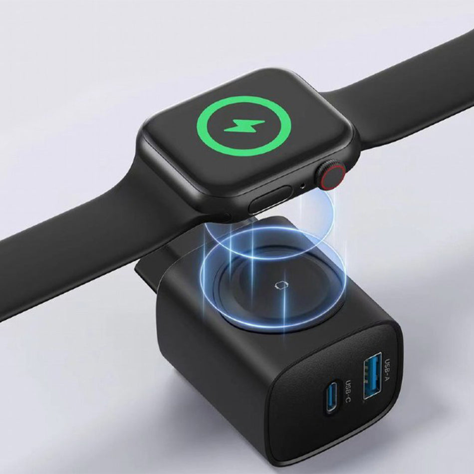 Gembird 2 In1 20 W Apple Watch & Phone Fast Charger Black