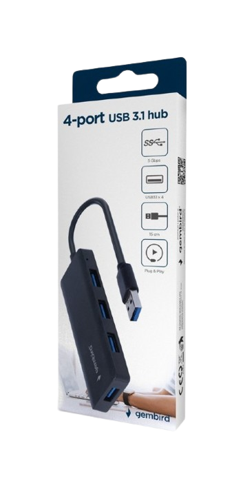 Gembird 4 Port Usb3.1 (Gen. 1) Hub