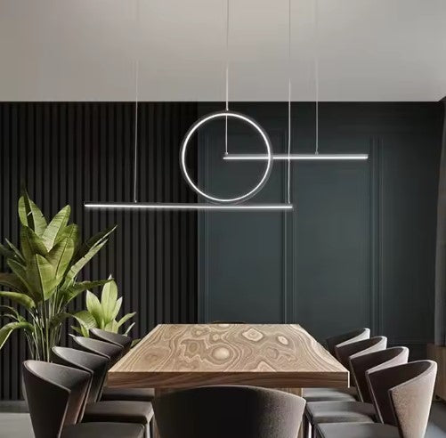 SE LED 100 LUFICET PENDANT BLACK 24W 3CCT 100x6x100cm IP20 220V 2 YEARS WARRANTY Ε2