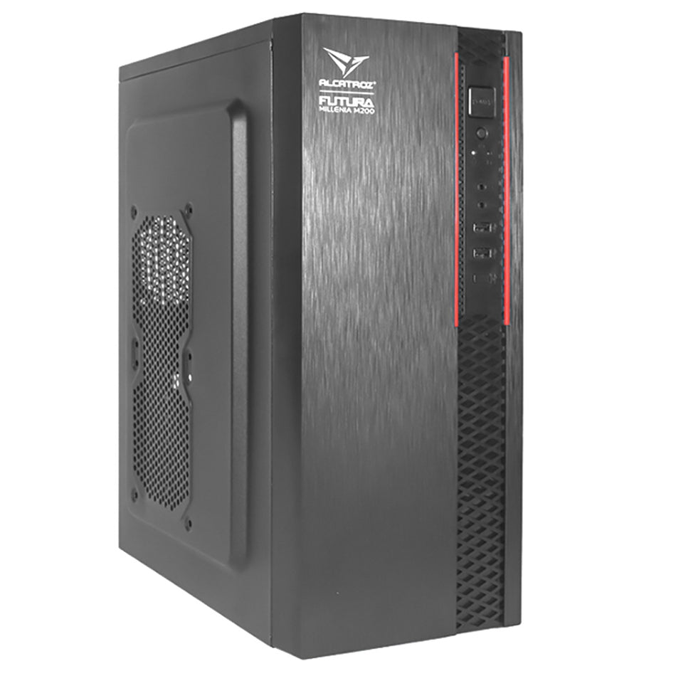 Alcatroz Full Atx Pc Case With Psu Futura Millenia M200 Black