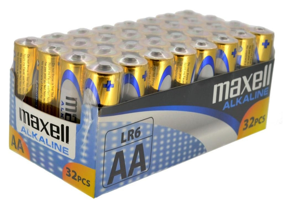 Maxell Αλκαλικές Μπαταρίες AA 1.5V LR6 (32τμχ)