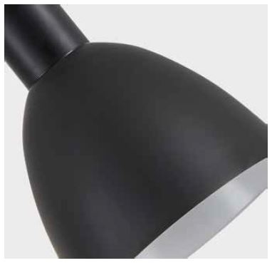 SE21-BL-4-5BL-MS2 ADEPT TUBE Black Pendant Black Metal Shade+