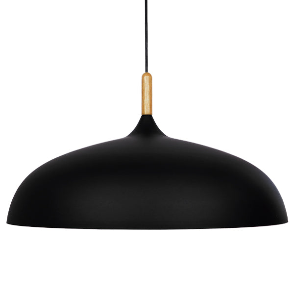 GLOBOSTAR® VALLETE 01259 Μοντέρνο Κρεμαστό Φωτιστικό Οροφής με Ντουί 1 x E27 AC 220-240V IP20 - Μαύρο & Μπεζ - Μ60 x Π60 x Υ35cm