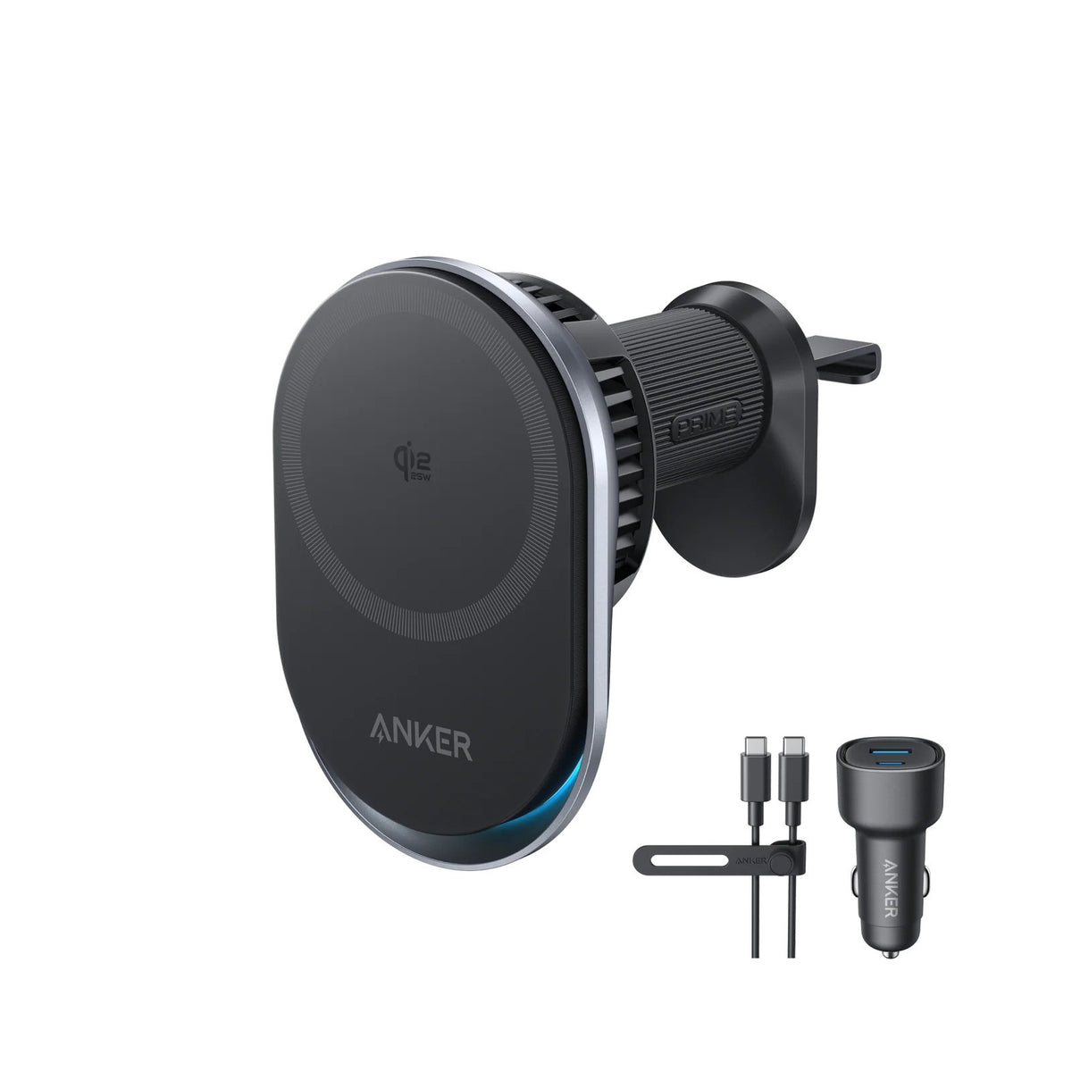 ANKER PRIME WIRELESS CAR CHARGER MAGGO BLACK