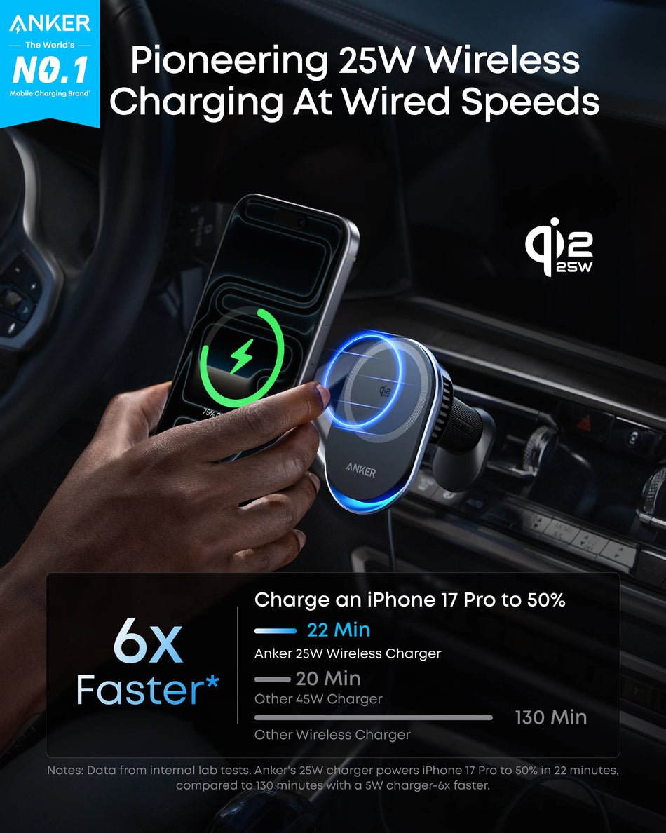 ANKER PRIME WIRELESS CAR CHARGER MAGGO BLACK