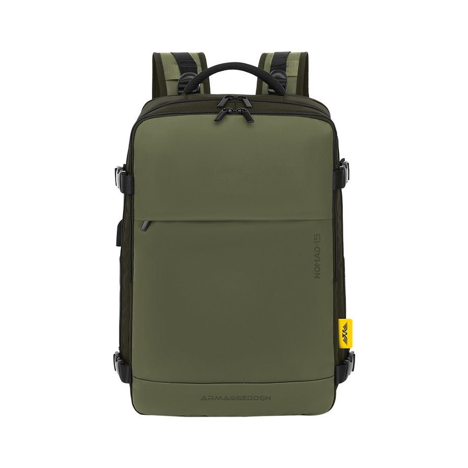 ARMAGGEDDON TRAVEL SPLASHPROOF BAKCPACK 15.6' NOMAD MOSS