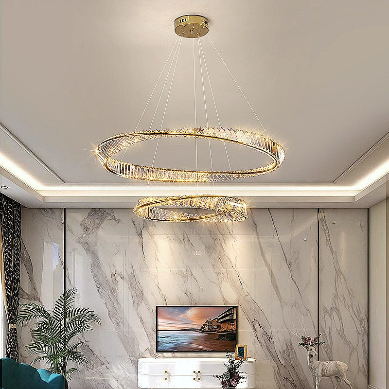 SE LED 60+80 OVELA  GOLD Φ60+80cm 3CCT REMOTE CONTROL 2 YEARS WARRANTY
