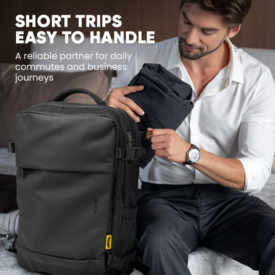 ARMAGGEDDON TRAVEL SPLASHPROOF BAKCPACK 15.6' NOMAD CARBON