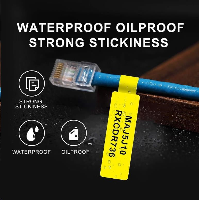 Niimbot Thermal Label Paper 12.5*74+35 65 Cable Yellow