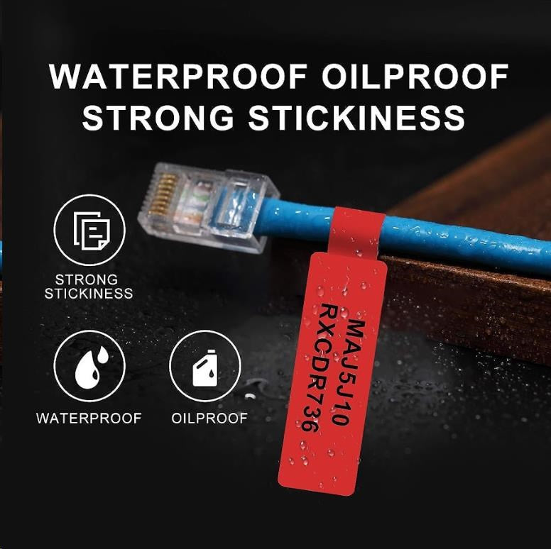 Niimbot Thermal Label Paper 12.5*74+35 65 Cable Red