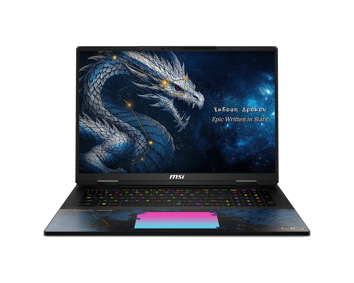 MSI Laptop Titan 18 HX Dragon Edition Draco Epic A2WJ 18'' UHD+ MiniLED 240Hz/U9-290HX/96GB/2TB SSD NVMe/NVidia GeForce RTX 5090 24GB/Win 11 Pro/2Y/Dragon Edition Draco Epic