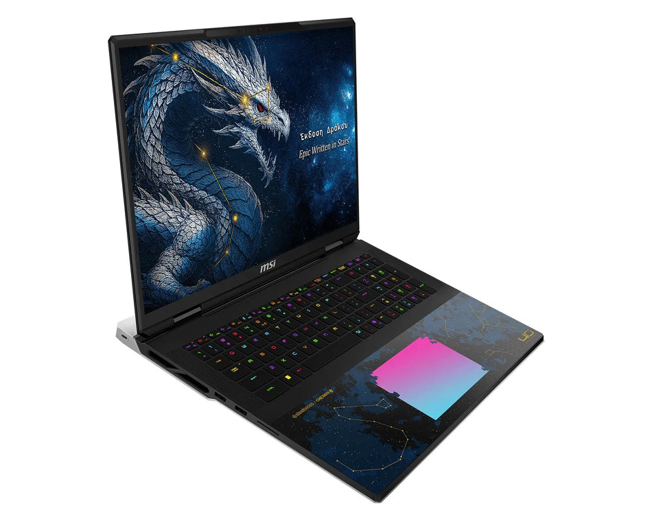 MSI Laptop Titan 18 HX Dragon Edition Draco Epic A2WJ 18'' UHD+ MiniLED 240Hz/U9-290HX/96GB/2*2TB SSD NVMe/NVidia GeForce RTX 5090 24GB/Win 11 Pro/2Y/Dragon Edition Draco Epic