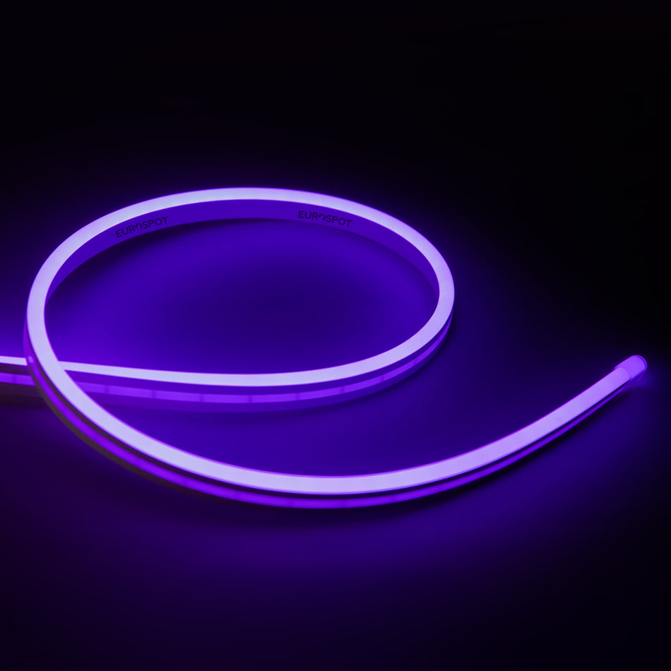 EuroSpot Led NEON FLEX Ταινία DC:24V IP65 8W 120Leds/m 5mm PURPLE 5m