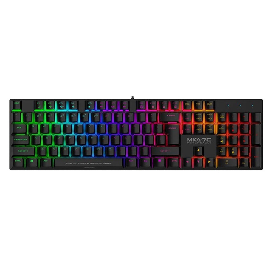 Armaggeddon Mechanical Hot Swap Keyboard 12 Fx Backlight Blue Switch Mka 7 C 2024 Black Clicky