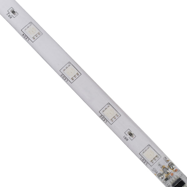 S-120001 Set Digital Magic Strip LED IC3 5m 36W/5m 12V 30LED/m 5050 SMD 600lm/m 120° wasserdicht IP65 mit integrierten Funktionsprogrammen und Netzteil rot