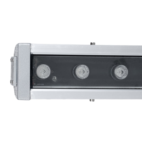 WASHER-DAIA S-90995 Μπάρα Φωτισμού Wall Washer LED 54W 5400lm 30° AC 230V Αδιάβροχο IP65 Μ100 x Π7.5 x Υ7cm Πολύχρωμο RGB DMX512 Display on Body - Ασημί