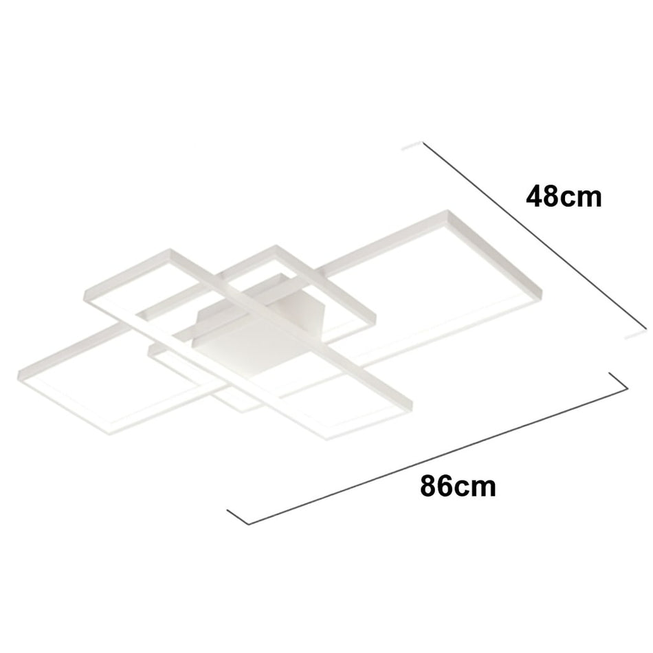 SE LED 4 TESSERA WHITE 86*48*10cm 3CCT WITH MEMORY IP20 50W 2 YEARS WARRANTY Z4