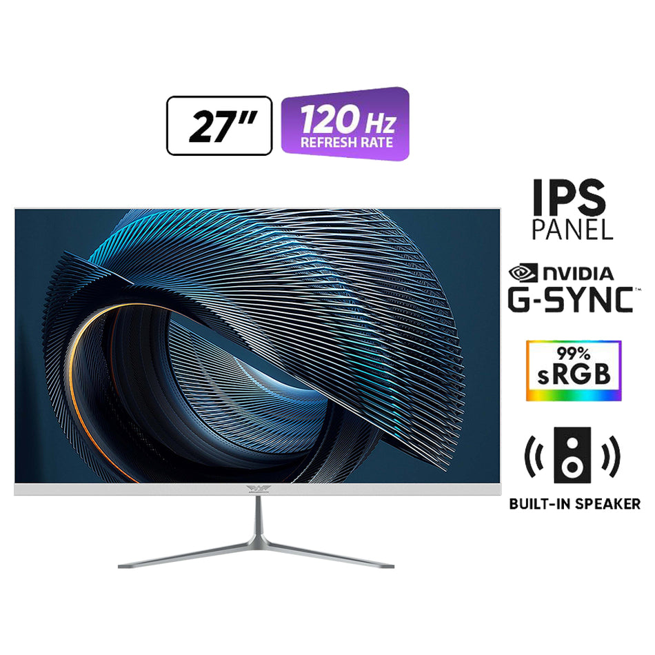 ARMAGGEDDON GAMING MONITOR 27' PIXXEL+ XTREME SERIES SUPER G120 WHITE