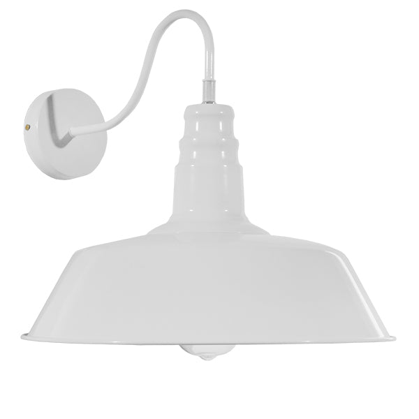 GLOBOSTAR® SORD 01051 Vintage Φωτιστικό Τοίχου - Απλίκα με Ντουί 1 x E27 AC 220-240V IP20 - Λευκό - Μ36 x Π42 x Υ32cm