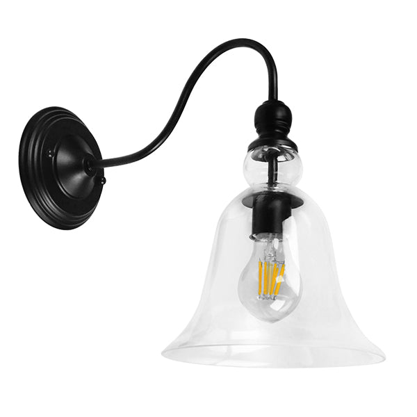 Lilly 01064 Vintage Wall Light Simplified Single Oning Brand Metallic cu Glass Bell