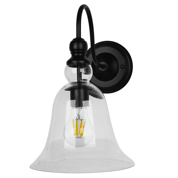 Lilly 01064 Vintage Wall Light Simplified Single Oning Brand Metallic cu Glass Bell
