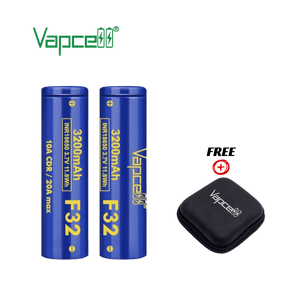 Vapcell® Επαναφορτιζόμενη Μπαταρία F32 INR18650 3.7V 3200mAh 10A/20A 1τμχ