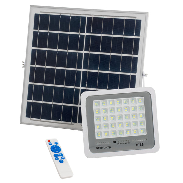 LED -uri solare SMD 100W 12000 Lumens, 10000mAh Battery - Panou fotovoltaic, senzor de lumină, controler wireless, IP66 impermeabil