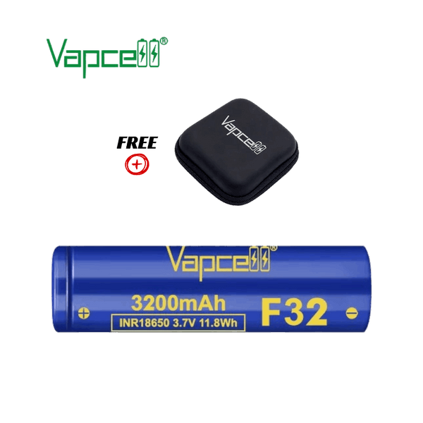 Vapcell® Επαναφορτιζόμενη Μπαταρία F32 INR18650 3.7V 3200mAh 10A/20A 1τμχ